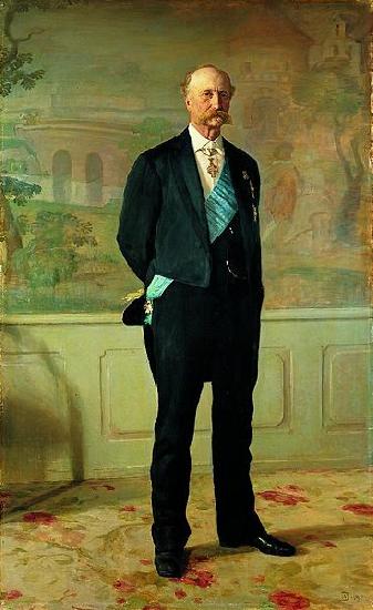 August Jerndorff Portrait fo J.B.S. Estrup, former Danish prime minister Germany oil painting art